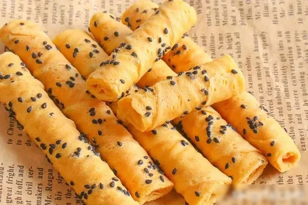 图片[1]-超酥脆多种口味手工蛋卷海苔夹心脆配方和视频教程-配方档案馆