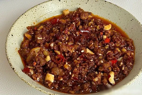 图片[1]-快手胖胖老杨香辣牛肉酱技术配方和视频教程-配方档案馆